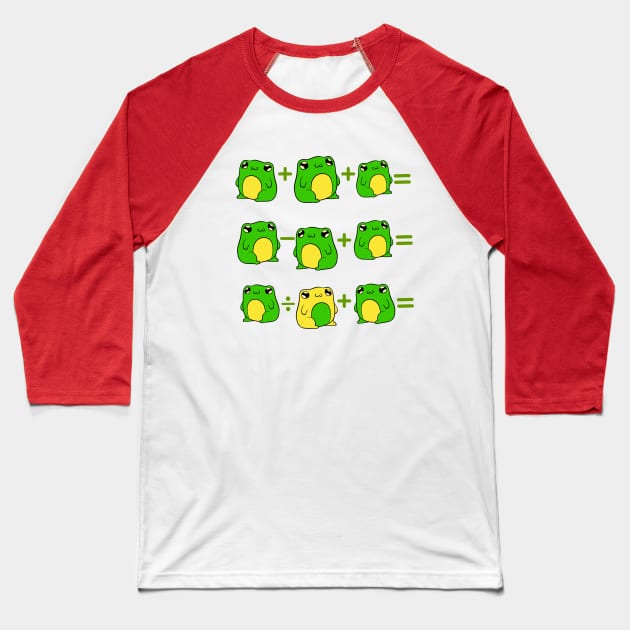 Math Froggys Baseball T-Shirt by DAZu